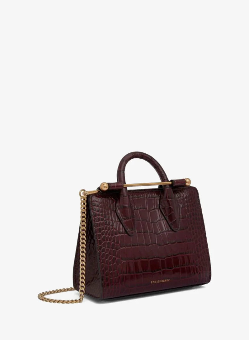 Strathberry  The Strathberry Nano Tote in Croc bag for Women | Best Price UAE